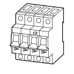 Дифференциальные автоматические выключатели mRB6, трехфазные с нейтралью